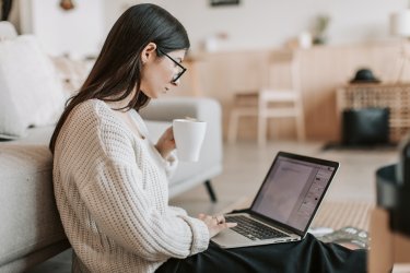 Working woman on her laptop