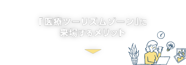 「医療ツーリズムゾーン」に 来場するメリット